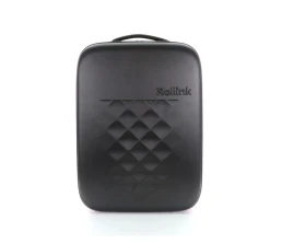 Чемодан складной Rollink Earth 55x40x20 см, 2 колеса, черный/оранжевый