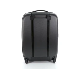 Чемодан складной Rollink Earth 55x40x20 см, 2 колеса, черный/оранжевый