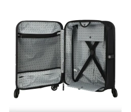 Чемодан складной Rollink FLEX LIGHT 55x40x20 см, 4 колеса, черный