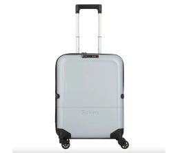 Чемодан складной Rollink FLEX LIGHT 55x40x20 см, 4 колеса, светло-серый