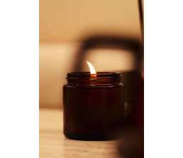 Свеча ароматическая Calore, кедр и кожа
