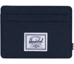 Herschel Charlie держатель для карт с RFID-защитой из переработанного материала - темно - синий navy