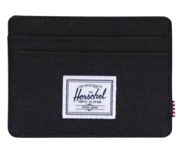 Herschel Charlie держатель для карт с RFID-защитой из переработанного материала - сплошной черный