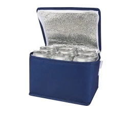 Spectrum нетканая сумка-холодильник, 4 л, на 6 банок, из переработанных материалов, ярко-синий