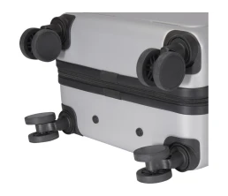 Rover Pro 20-дюймовый чемодан на колесах из материалов, переработанных согласно стандарту GRS, объемом 40 л - Серебряный