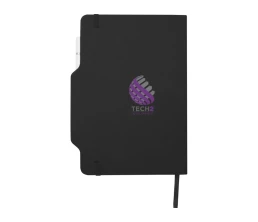 Nexus блокнот формата А5 в твердой обложке с ручкой и карандашом - сплошной черный