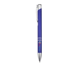 Шариковая ручка Moneta из переработанного алюминия - Ярко-синий