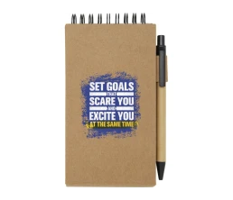 Flipper липкий блокнот с шариковой ручкой - Натуральный