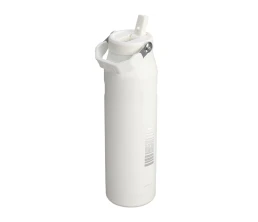 Бутылка для воды объемом 1,06 литра с откидной трубочкой Stanley IceFlow™ 2.0 - Frosted white