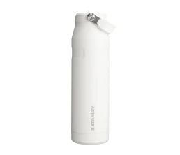 Бутылка для воды объемом 1,06 литра с откидной трубочкой Stanley IceFlow™ 2.0 - Frosted white