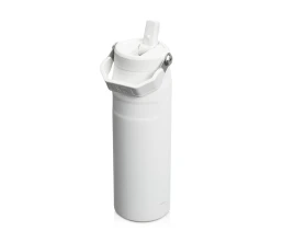 Бутылка для воды объемом 700 мл с откидной трубочкой Stanley IceFlow™ 2.0 - Frosted white