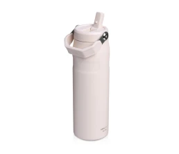 Бутылка для воды объемом 700 мл с откидной трубочкой Stanley IceFlow™ 2.0 - Light pink
