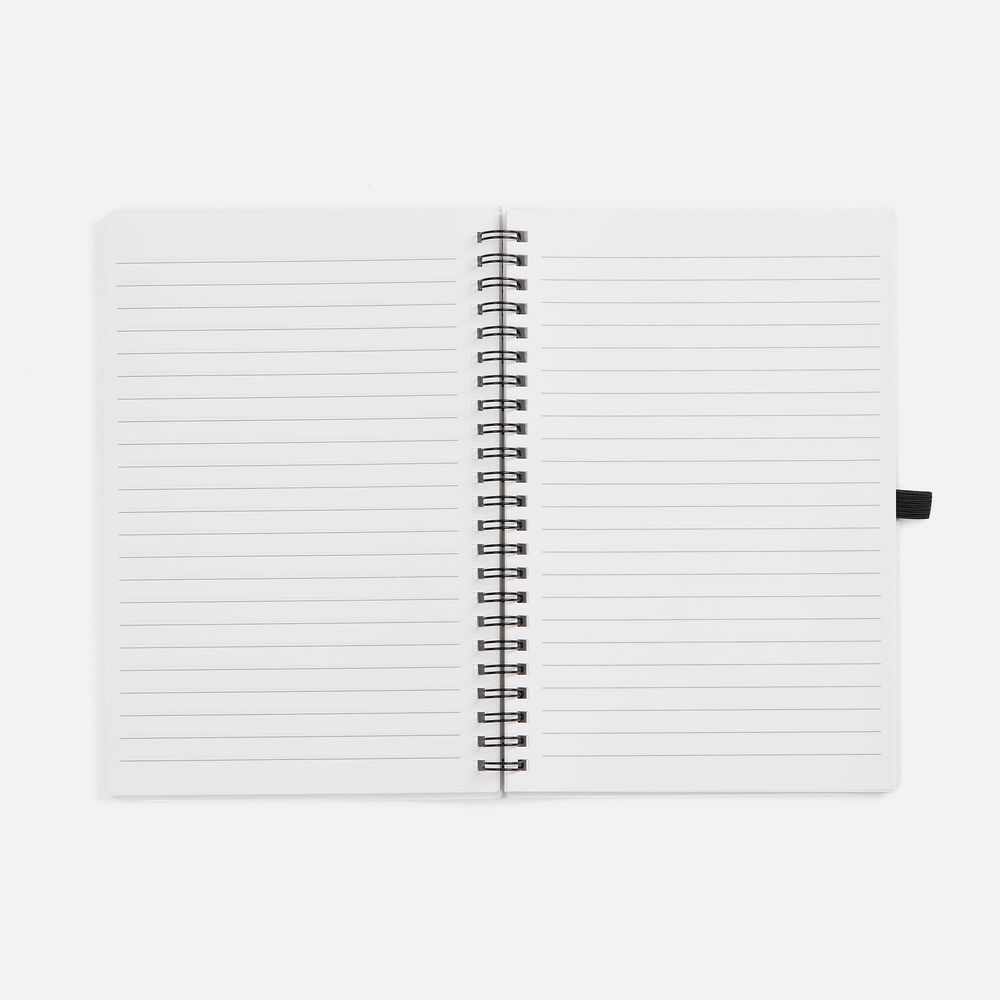 Блокнот на пружине Stone Line, белый Блокнот на пружине Stone Line, белый