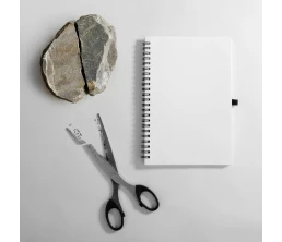 Блокнот на пружине Stone Line, белый