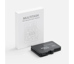Футляр для карт памяти и SIM-карт Multitask, черный