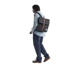 Herschel City рюкзак из переработанного материала объемом 16 л - сплошной черный