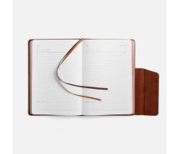Ежедневник Leadmark, недатированный, коричневый