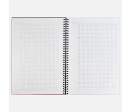Ежедневник Notera Maxi, недатированный, красный