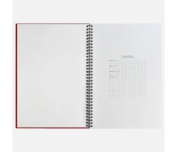 Ежедневник Notera Maxi, недатированный, красный