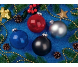 Стеклянный елочный шар 