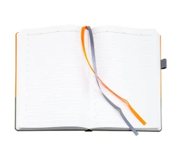 Ежедневник Horizon, недатированный, серый с оранжевым