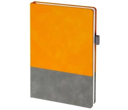 Ежедневник Horizon, недатированный, серый с оранжевым