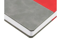 Ежедневник Horizon, недатированный, серый с красным