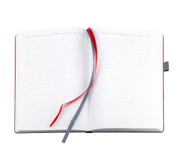 Ежедневник Horizon, недатированный, серый с красным