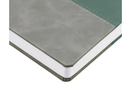 Ежедневник Horizon, недатированный, серый с зеленым