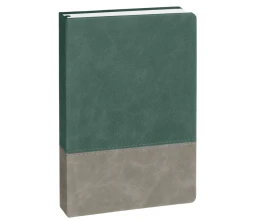 Ежедневник Horizon, недатированный, серый с зеленым