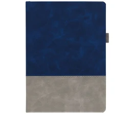 Ежедневник Horizon, недатированный, серый с синим