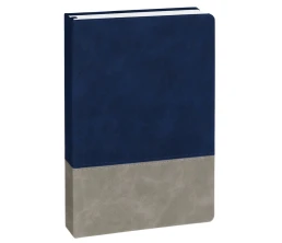 Ежедневник Horizon, недатированный, серый с синим