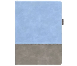 Ежедневник Horizon, недатированный, серый с голубым