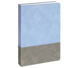 Ежедневник Horizon, недатированный, серый с голубым