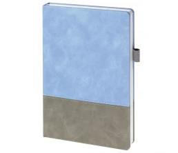 Ежедневник Horizon, недатированный, серый с голубым