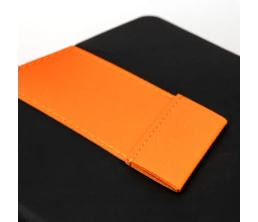 Ежедневник Bookmark, недатированный, черный с оранжевым