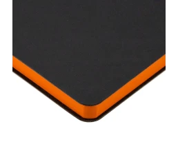 Ежедневник Bookmark, недатированный, черный с оранжевым