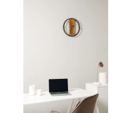 Часы Woodix, черные с коричневым