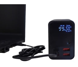 Внешний аккумулятор для ноутбуков «EpIQ», 100 Вт, 30000 mAh, темно-серый