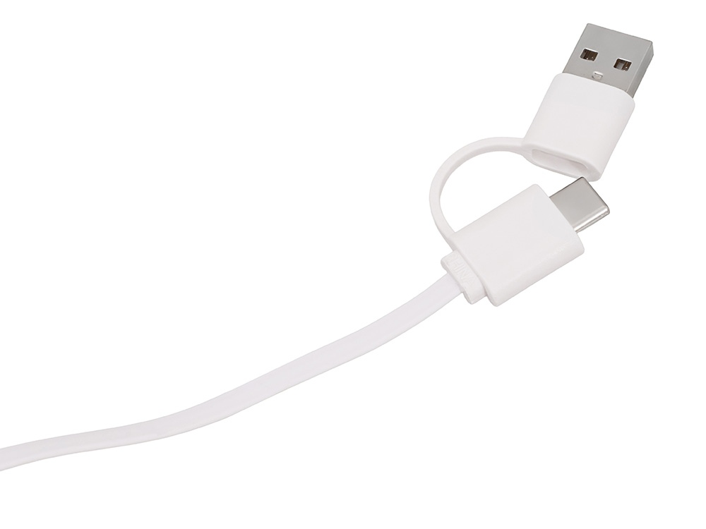 Универсальный кабель с подставкой 4-в-1 «Unicable», белый Универсальный кабель с подставкой 4-в-1 «Unicable», белый