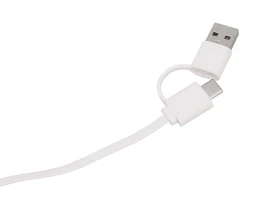 Универсальный кабель с подставкой 4-в-1 «Unicable», белый Универсальный кабель с подставкой 4-в-1 «Unicable», белый