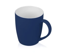 Подарочный набор с блокнотом С2, металлической ручкой и кружкой, темно-синий