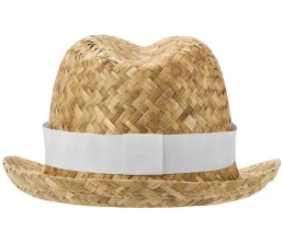 Pricus соломенная шляпа - Белый / Натуральный
