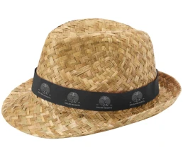 Pricus соломенная шляпа - сплошной черный / Натуральный