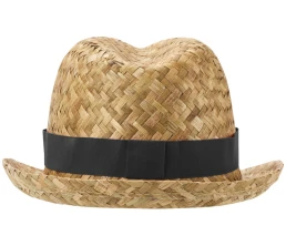 Pricus соломенная шляпа - сплошной черный / Натуральный