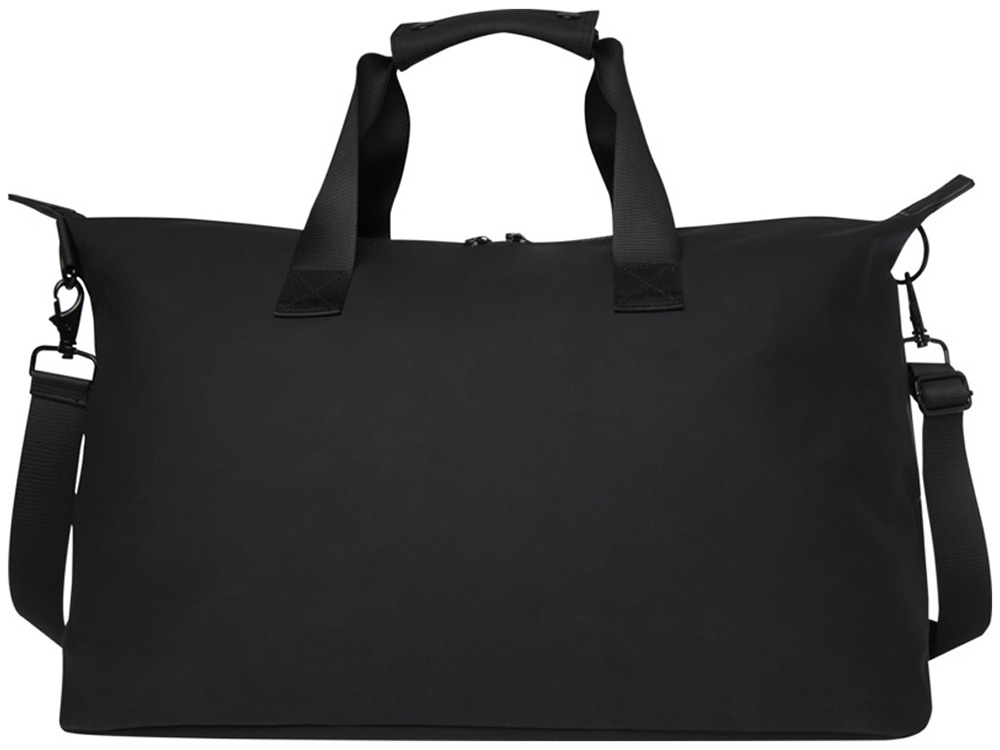 Спортивная сумка для ноутбука с диагональю экрана 15,6 дюйма Turner, изготовленная из переработанных материалов согласно стандарту GRS - сплошной черный Спортивная сумка для ноутбука с диагональю экрана 15,6 дюйма Turner, изготовленная из переработанных материалов согласно стандарту GRS - сплошной черный