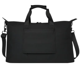 Спортивная сумка для ноутбука с диагональю экрана 15,6 дюйма Turner, изготовленная из переработанных материалов согласно стандарту GRS - сплошной черный Спортивная сумка для ноутбука с диагональю экрана 15,6 дюйма Turner, изготовленная из переработанных материалов согласно стандарту GRS - сплошной черный