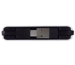 USB-хаб «Hubix» с коннектором 2-в-1 USB-C и USB-A, 2.0, белый