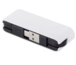 USB-хаб «Hubix» с коннектором 2-в-1 USB-C и USB-A, 2.0, белый