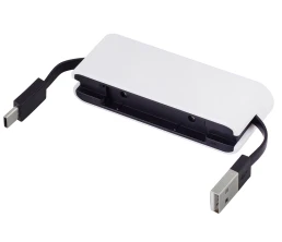 USB-хаб «Hubix» с коннектором 2-в-1 USB-C и USB-A, 2.0, белый